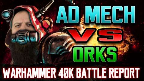 Adeptus Mechanicus vs Orks Warhammer 40k Battle Report Ep 109