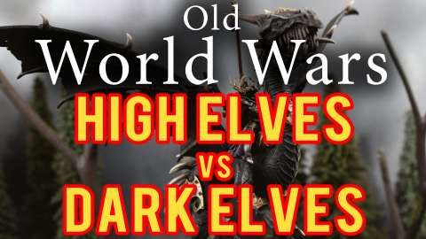 High Elves vs Dark Elves Warhammer Fantasy Battle Report - Old World Wars Ep 225