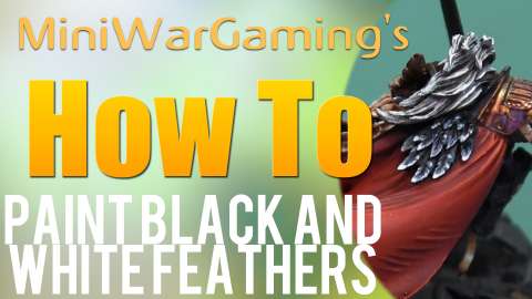 How To: Paint Black and White Feathers