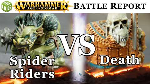 Spider Riders vs Death Age of Sigmar Battle Report - War of the Realms Ep 145