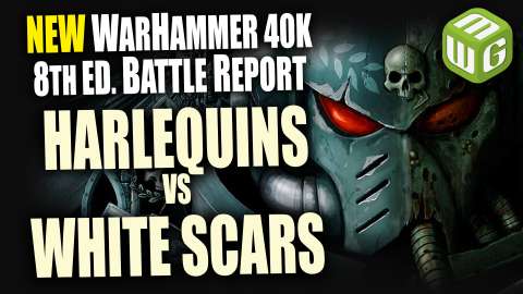 Harlequins vs White Scars Warhammer 40k 8th Edition Battle Report Ep 24