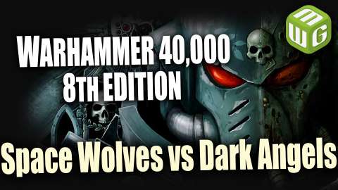Space Wolves vs Dark Angels-Eldar Warhammer 40k Battle Report Ep 94