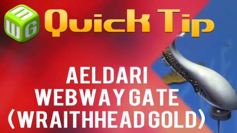 Quick Tip: Aeldari Webway Gate (wraithhead gold)