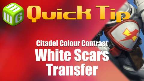 Quick Tip White Scar Decal on top Contrast paint