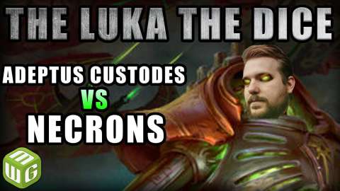 Adeptus Custodes vs Necrons Warhammer 40k Battle Report - Just the Luka the Dice Warhammer 40k Ep 13