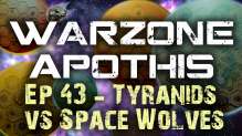 Tyranids vs Space Wolves Warhammer 40k Battle Report -  Warzone Apothis Ep 43