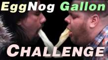 Eggnog Gallon Challenge WARNING! Projectile Vomiting 