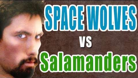 NEW Space Wolves vs Salamanders Warhammer 40K Battle Report - Banter Batrep Ep 140
