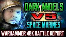Dark Angels vs Space Marines Warhammer 40k Battle Report Ep 75