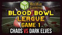Blood Bowl League Game 1 - Chaos vs Dark Elves