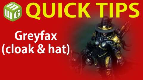 Quick Tip: Greyfax (cloak & hat)