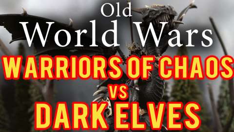 Dark Elves vs Warriors of Chaos Warhammer Fantasy Battle Report - Old World Wars Ep 209