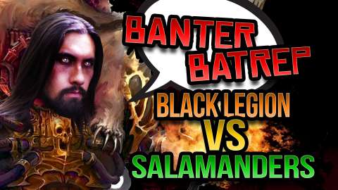 NEW Black Legion vs Salamanders Warhammer 40K Battle Report - Banter Batrep Ep 170