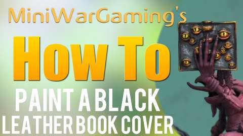 How To: Paint a Black Leather Book Cover