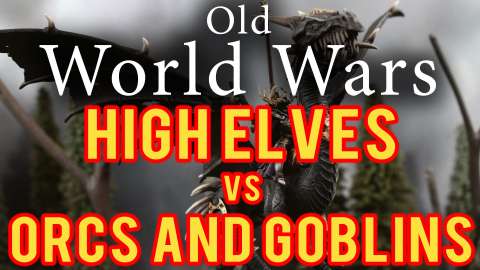 High Elves vs Orcs and Goblins Warhammer Fantasy Battle Report - Old World Wars Ep 227