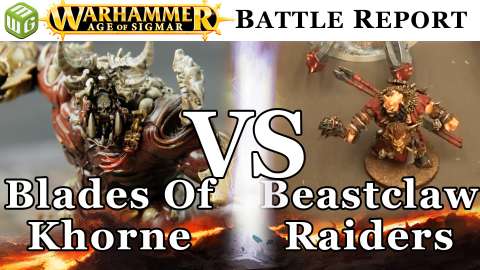 Blades of Khorne vs Beastclaw Raiders Age of Sigmar Battle Report - War of the Realms Ep 139