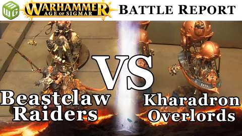 Beastclaw Raiders vs Kharadron Overlords Age of Sigmar Battle Report - War of the Realms Ep 165