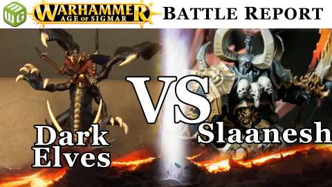 Dark Elves vs Slaanesh Age of Sigmar Battle Report - War of the Realms Ep 167