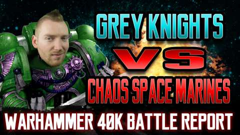 Grey Knights vs Chaos Space Marines Warhammer 40k 8th Edition Battle Report Ep 46