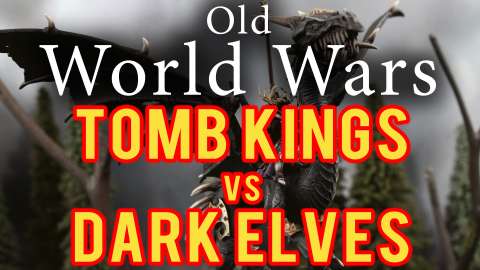 Tomb Kings vs Dark Elves Warhammer Fantasy 6th Edition Battle Report - Older World Wars Ep 3