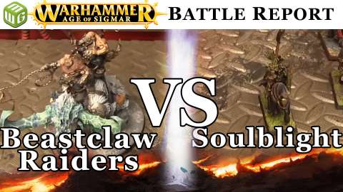 Beastclaw Raiders vs Soulblight Age of Sigmar Battle Report - War of the Realms Ep 184