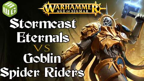 Stormcast Eternals vs Goblin Spider Riders Age of Sigmar Battle Report - War of the Realms Ep 200