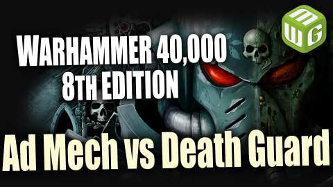 Ad Mech vs Deathguard Warhammer 40k 8th Edition Battle Report Ep 80