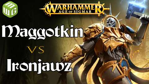 NEW Maggotkin vs Ironjawz Age of Sigmar Battle Report - War of the Realms Ep 206
