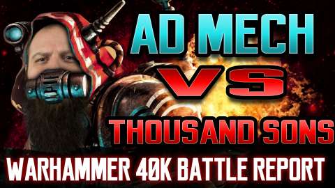Adeptus Mechanicus vs Thousand Sons Warhammer 40k 8th Edition Battle Report Ep 82