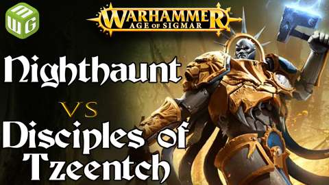 Nighthaunt vs Disciples of Tzeentch Age of Sigmar Battle Report - War of the Realms Ep 208