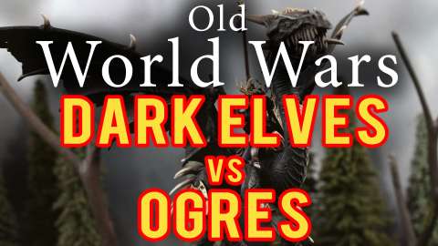 Ogre Kingdoms vs Dark Elves Warhammer Fantasy Battle Report - Old World Wars Ep 296