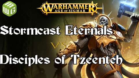 Stormcast Eternals vs Disciples of Tzeentch  Age of Sigmar Battle Report - War of the Realms Ep 212