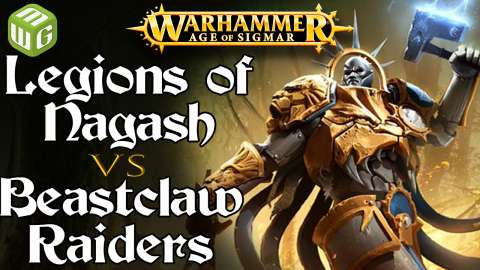Legions of Nagash vs Beastclaw Raiders Age of Sigmar Battle Report - War of the Realms Ep 226