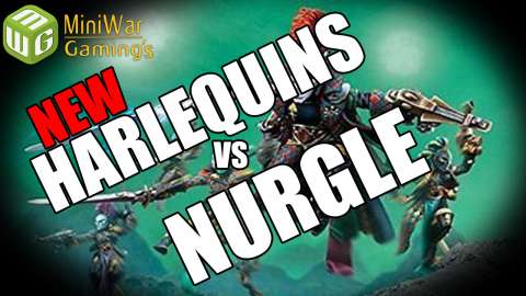 New Harlequins vs Death Guard Warhammer 40k 8th Edition Battle Report Ep 119