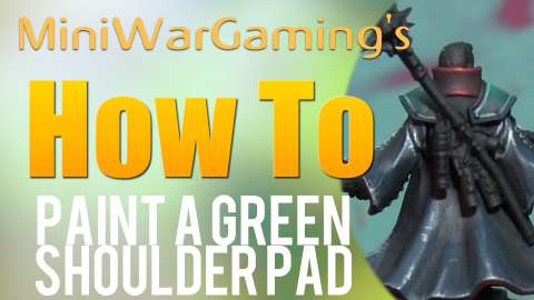 How To: Paint a Green Shoulder Pad