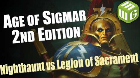 NEW Nighthaunt vs Legion of Sacrament Age of Sigmar Battle Report (Realm of Metal)