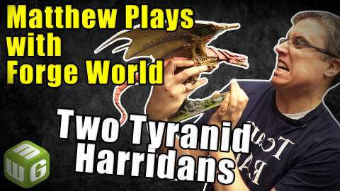 Playing with Two Tyranid Harridans (vs Deathwing) - Matthew Plays with Forge World Models Ep 2