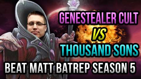 NEW Genestealer Cult vs Thousand Sons Warhammer 40k Battle Report - Beat Matt Batrep S05E35