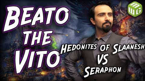 Hedonites of Slaanesh vs Seraphon Age of Sigmar Battle Report - Beato the Vito Ep AOS 04