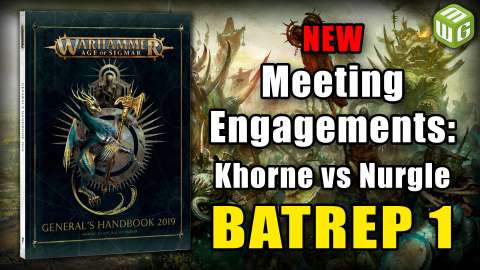 NEW Meeting Engagement Blades of Khorne vs Maggotkin of Nurgle Age of Sigmar Battle Report Game 1