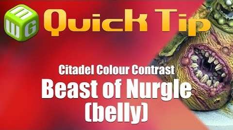 Quick Tip Beast of Nurgle (belly) Citadel Colour Contrast paint