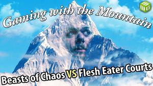 Beasts of Chaos vs Flesh Eater Courts Age of Sigmar Battle Report Gaming with the Mountain Ep 08