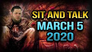 Sit and Talk Live with Steve - March 5 2020