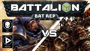 Ultramarines vs Black Legion Warhammer 40k Battalion Battle Report Ep 2