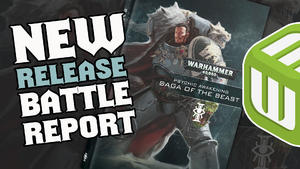 NEW Orks vs NEW Space Wolves Warhammer 40k First Impressions Battle Report - Saga of the Beast Review