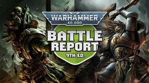 New Dark Angels vs Space Wolves Warhammer 40k Battle Report - FAQ Review