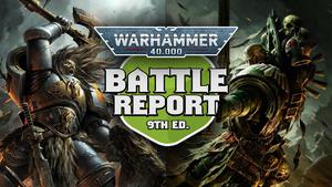 NEW Space Wolves vs Dark Angels Warhammer 40k Battle Report Ep 54