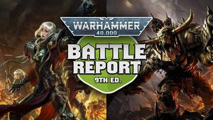 NEW EP 128 Orks vs Sisters of Battle Warhammer 40k 9th Edition Battle Report Ep 128