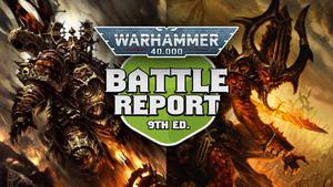 Chaos Space Marines vs Chaos Demons Warhammer 40k 9th Edition Battle Report Ep 132