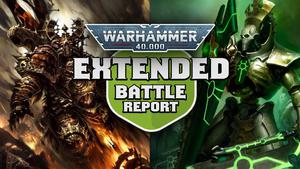 LIVE NEW Necrons vs NEW Chaos Space Marines EXTENDED Warhammer 40k Battle Report - Luka vs Steve
